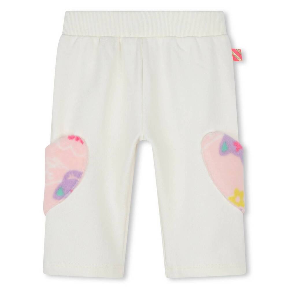 NEW BILLIEBLUSH girls french terry joggers in white